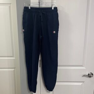 Champion Navy Logo Fleece Joggers for Men